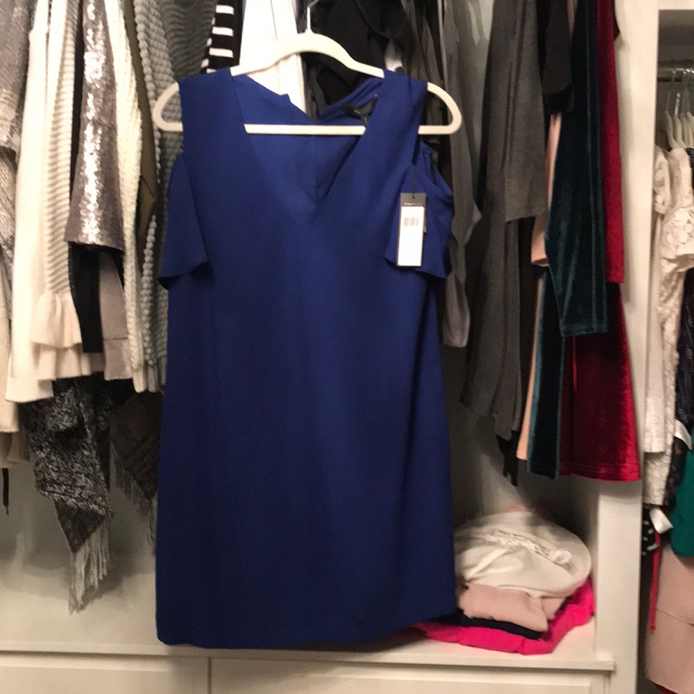 Bcbg cold shoulder dress